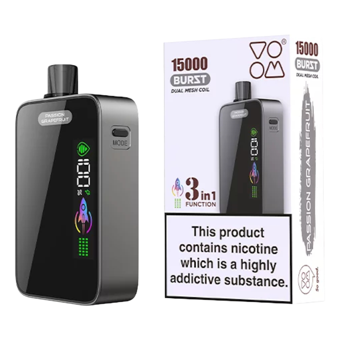 VOOM Burst 15k Puffs | 50mg/mL